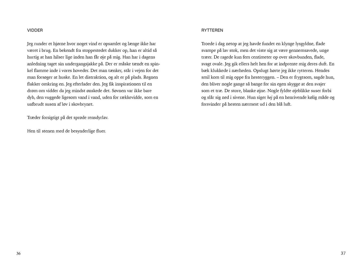 Inden årstiderne; regnlys