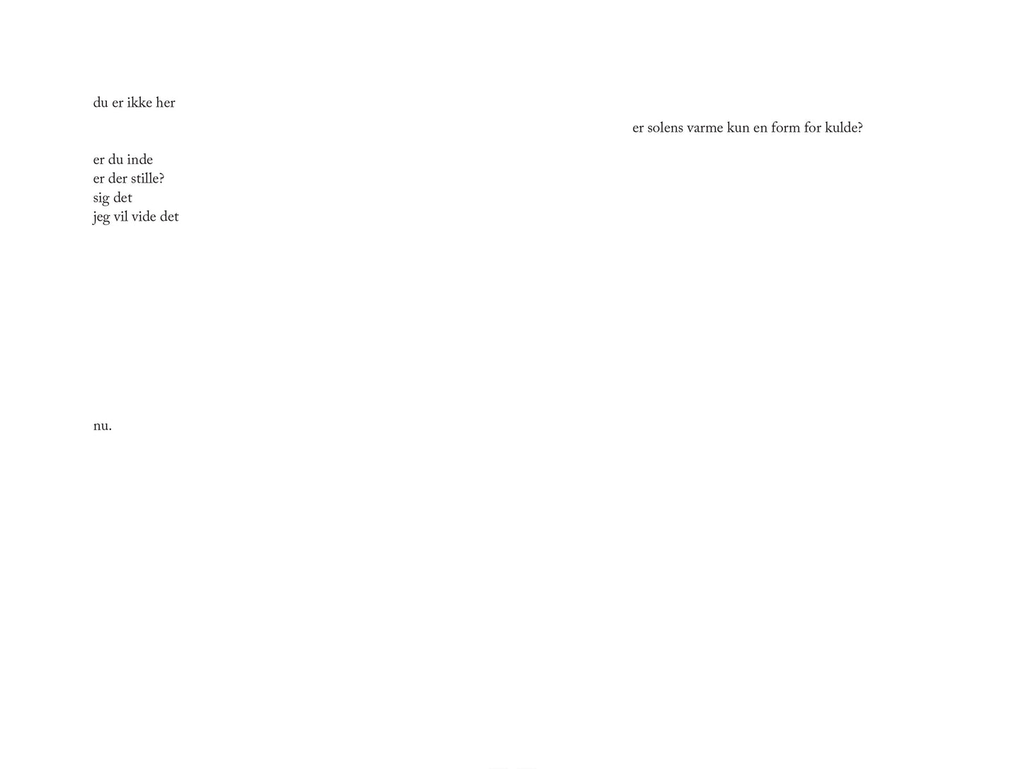 Du skal leve, jeg skal dø